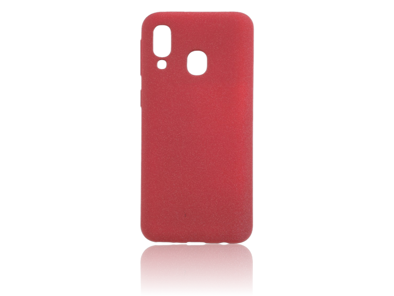 Matte TPU Cover til Samsung Galaxy A40-Rød