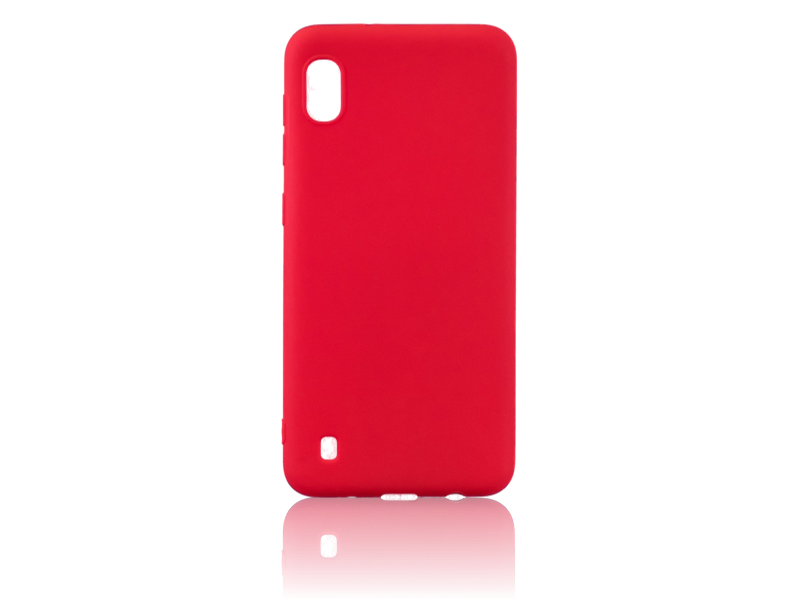 Matte TPU Cover til Samsung Galaxy A10-Rød