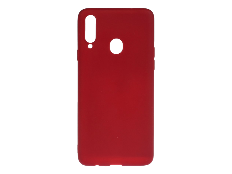 Matte TPU Cover til Samsung Galaxy A20s-Rød