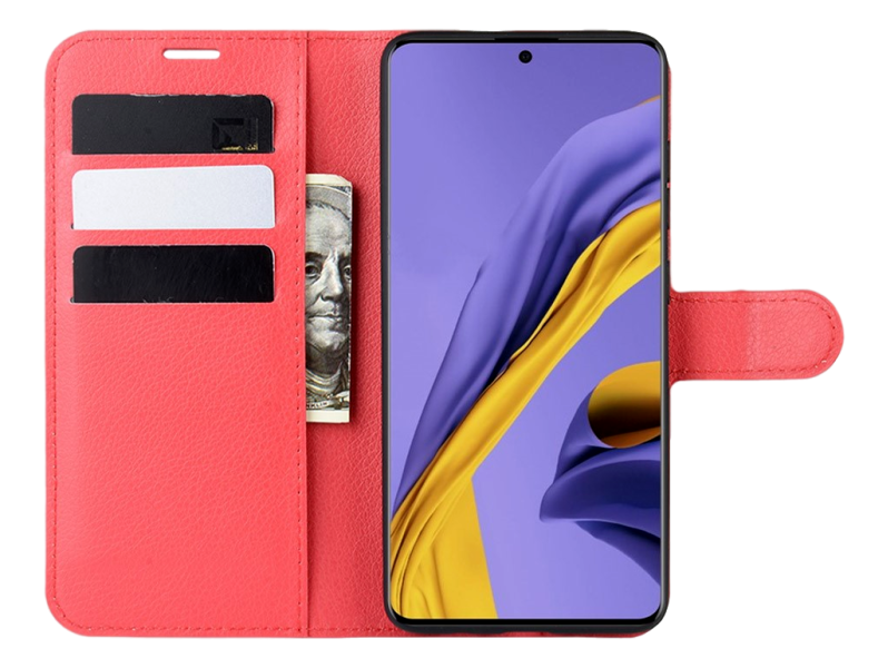 Graviera Flip Cover til Samsung Galaxy A51-Rød