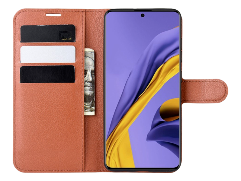 Graviera Flip Cover til Samsung Galaxy A51-Brun