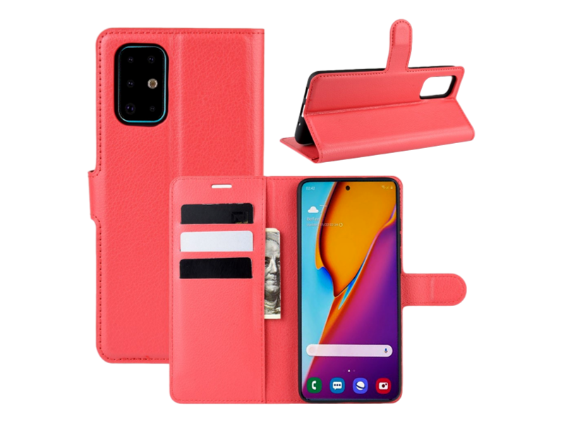 Graviera Flip Cover til Samsung Galaxy S20 Plus-Rød