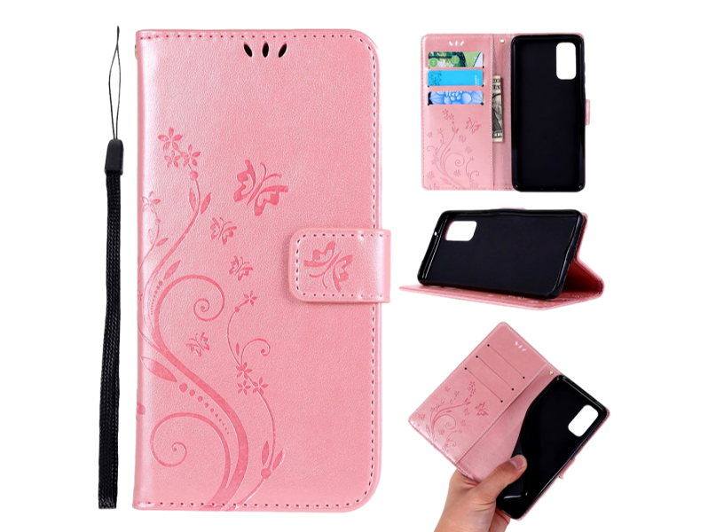 Calus Flip Cover til Samsung Galaxy S20-Pink