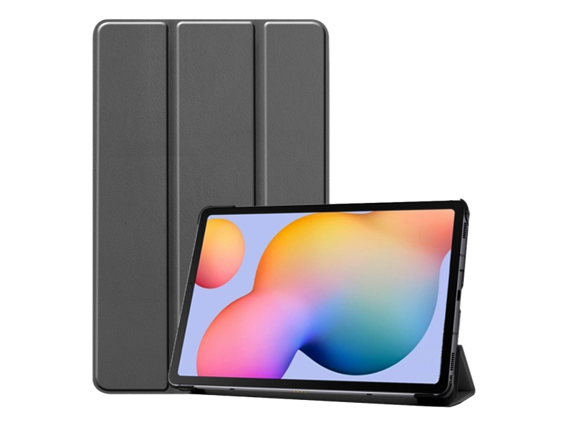 Magnetisk Tri-Fold Cover til Samsung Galaxy Tab S6 Lite-Grå