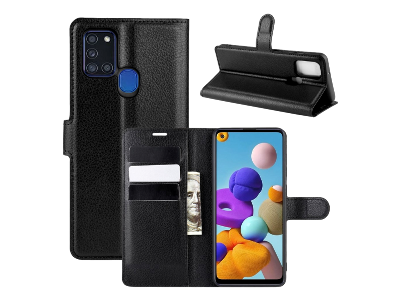 Graviera Flip Cover til Samsung Galaxy A21s-Sort