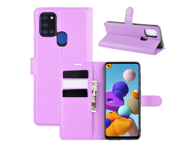 Graviera Flip Cover til Samsung Galaxy A21s-Lilla