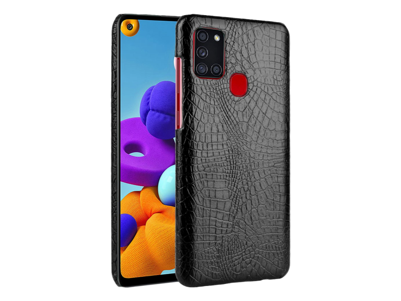 Krokodilo PU Læder Cover til Samsung Galaxy A21s