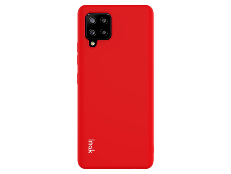 Soft Matte TPU Cover til Samsung Galaxy A42 5G-Rød
