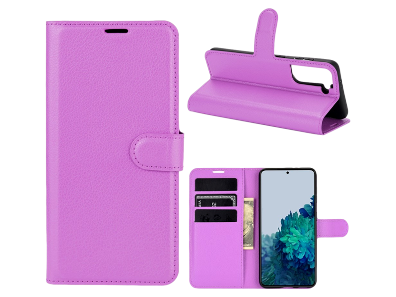 Graviera Flip Cover til Samsung Galaxy S21-Lilla