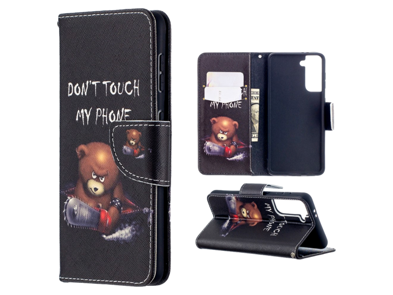 Angry Bear Flip Cover til Samsung Galaxy S21