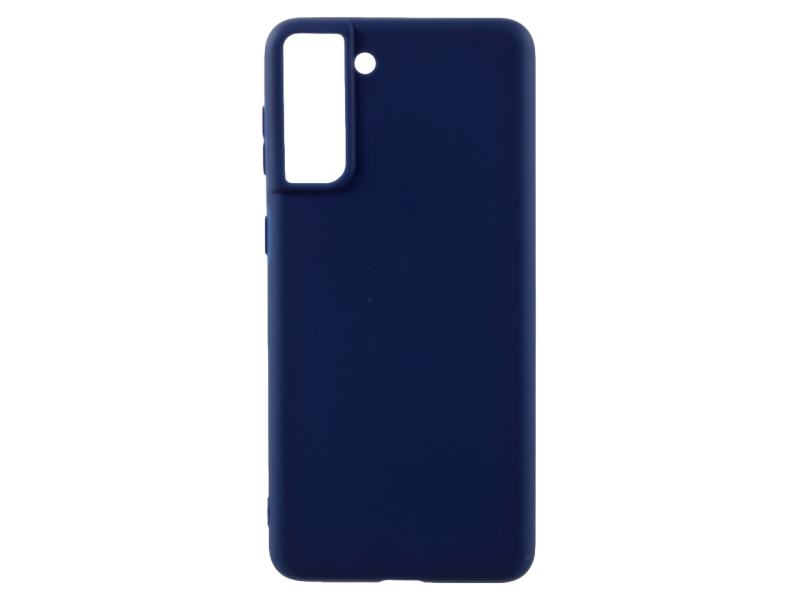 Soft Matte TPU Cover til Samsung Galaxy S21 Plus-Mørkeblå