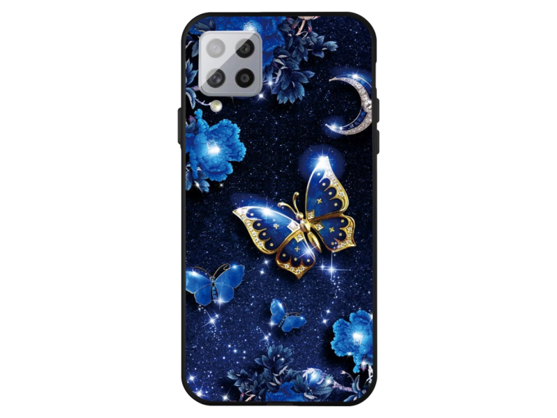 Blue Butterfly TPU Cover til Samsung Galaxy A42 5G