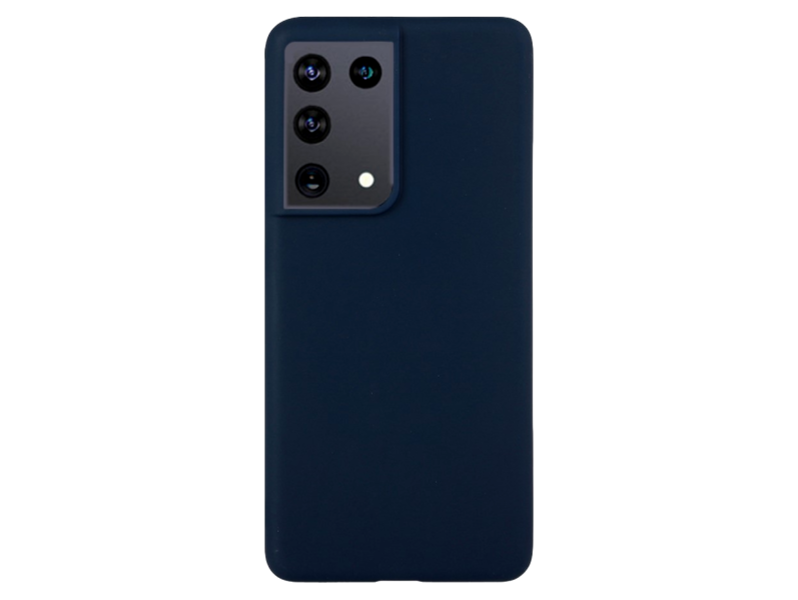 Soft Matte TPU Cover til Samsung Galaxy S21 Ultra-Mørkeblå