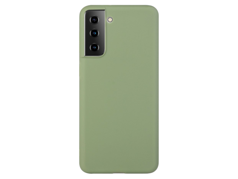 Soft Matte TPU Cover til Samsung Galaxy S21-Grøn