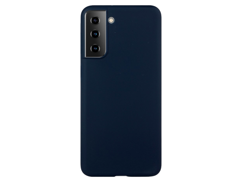 Soft Matte TPU Cover til Samsung Galaxy S21-Mørkeblå