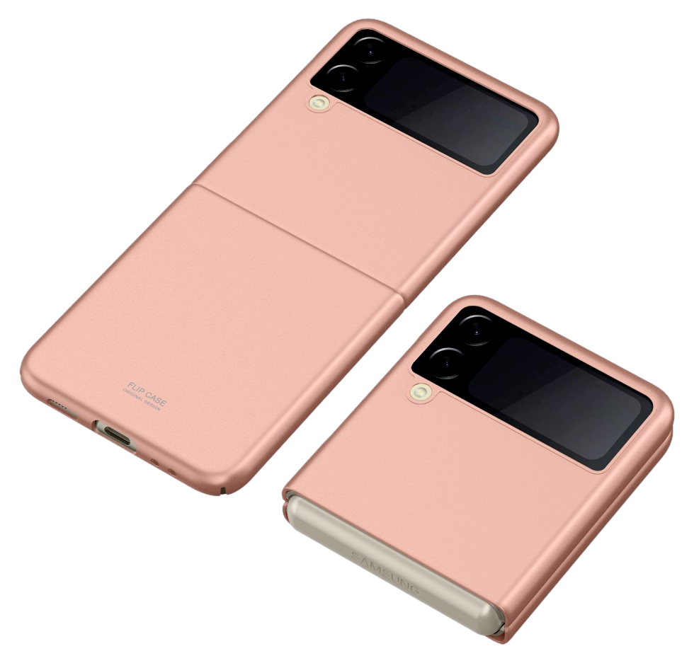 Matte Hard Case Cover til Samsung Galaxy Z Flip 3-Pink