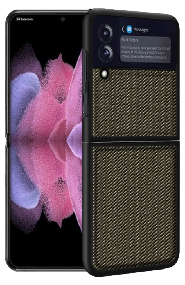 Texture Hard Case Cover til Samsung Galaxy Z Flip 3