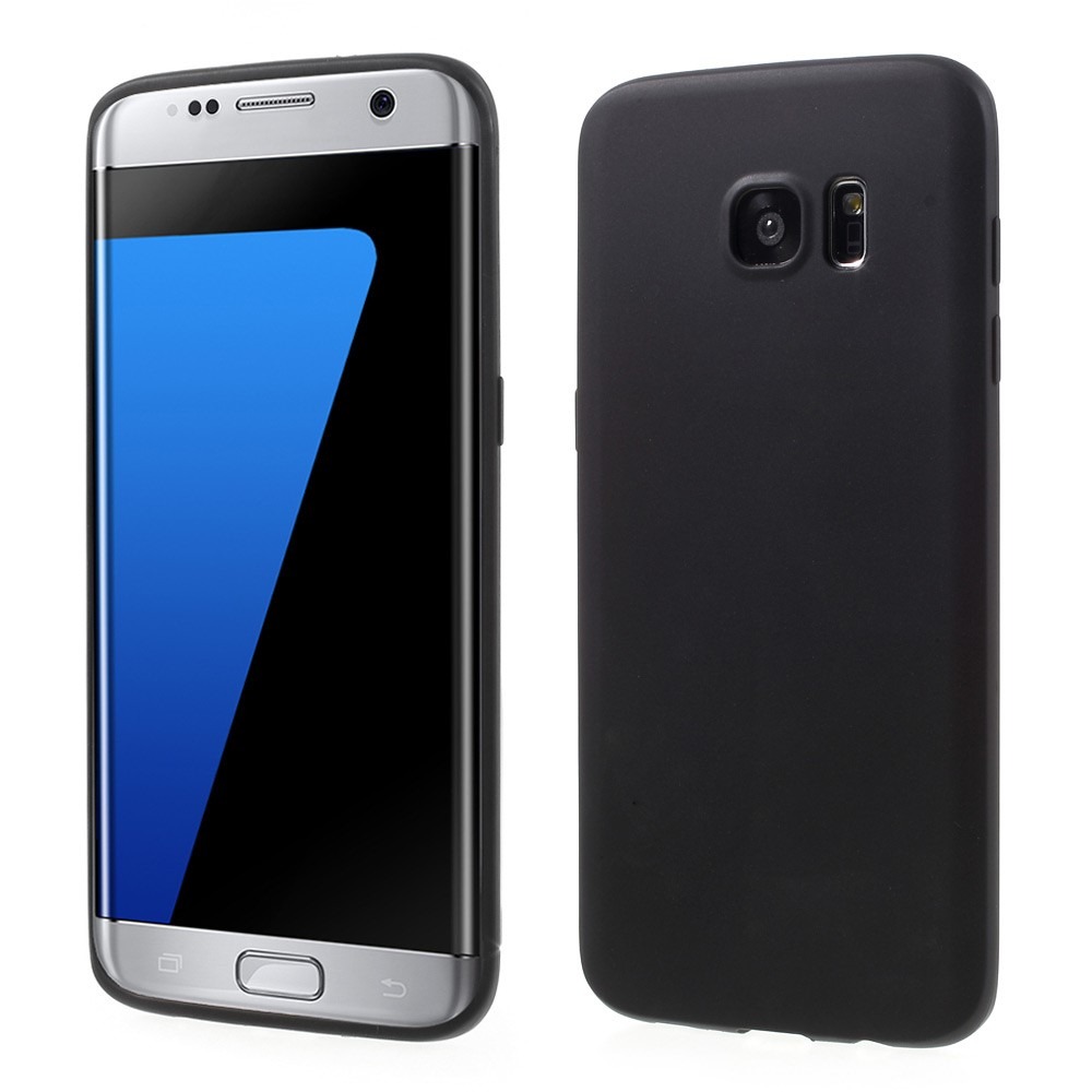 Doo Cover Til Samsung Galaxy S7 Edge I Silikone-Sort