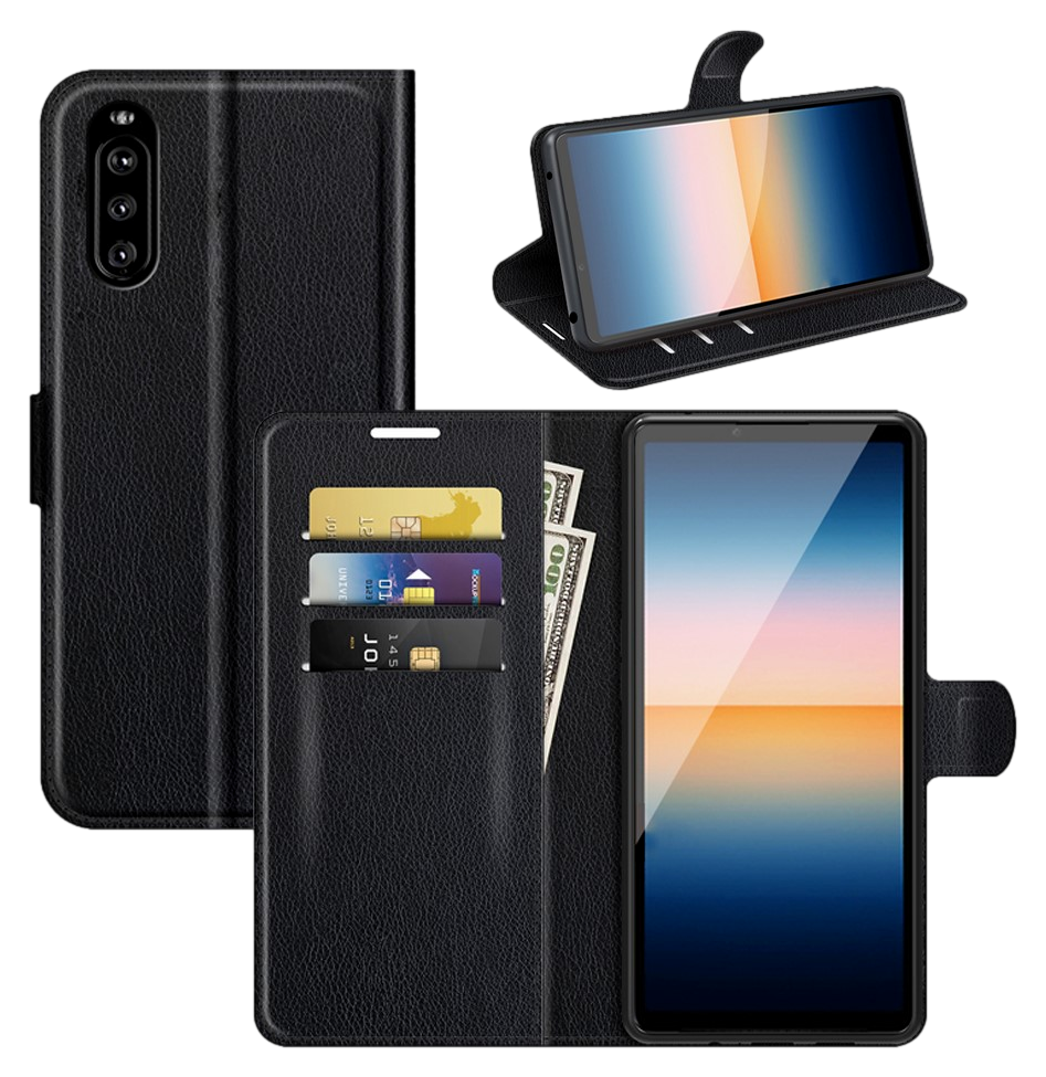 Graviera Flip Cover til Sony Xperia 10 III-Sort