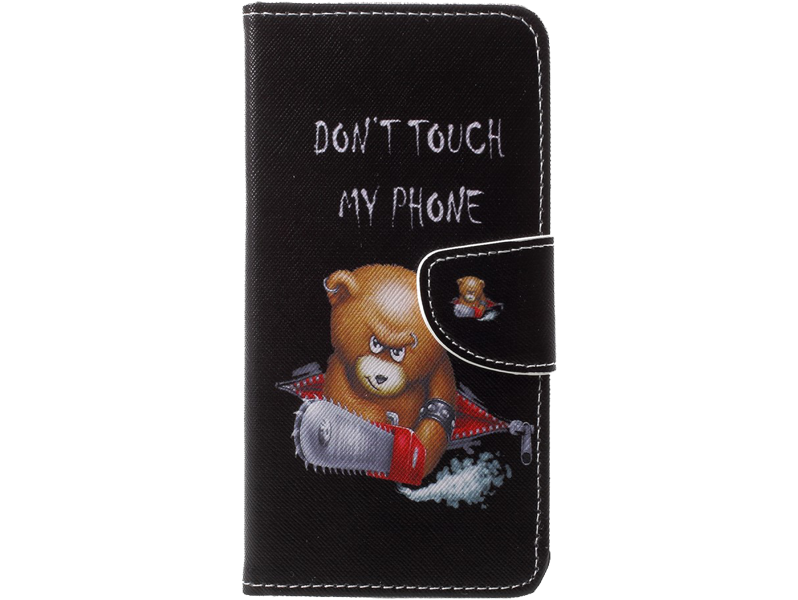 Angry Bear Flipcover I Pu Læder Til Huawei P20 Huawei P20