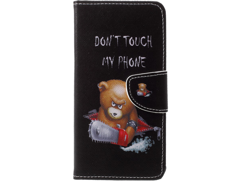 Angry Bear flipcover i PU læder til Huawei P20 Pro