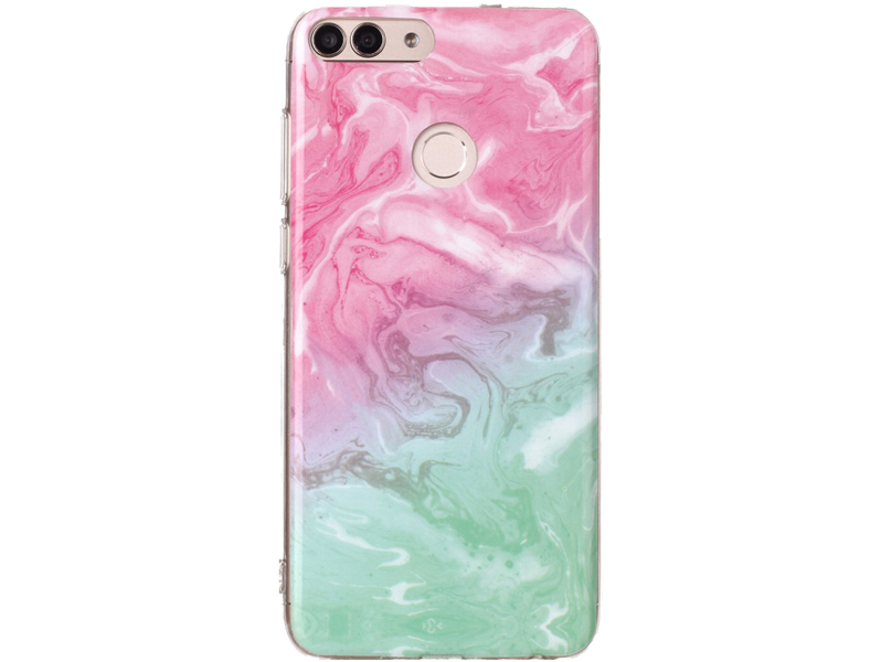 Marmor Tpu Cover Til Huawei P Smart-Pink