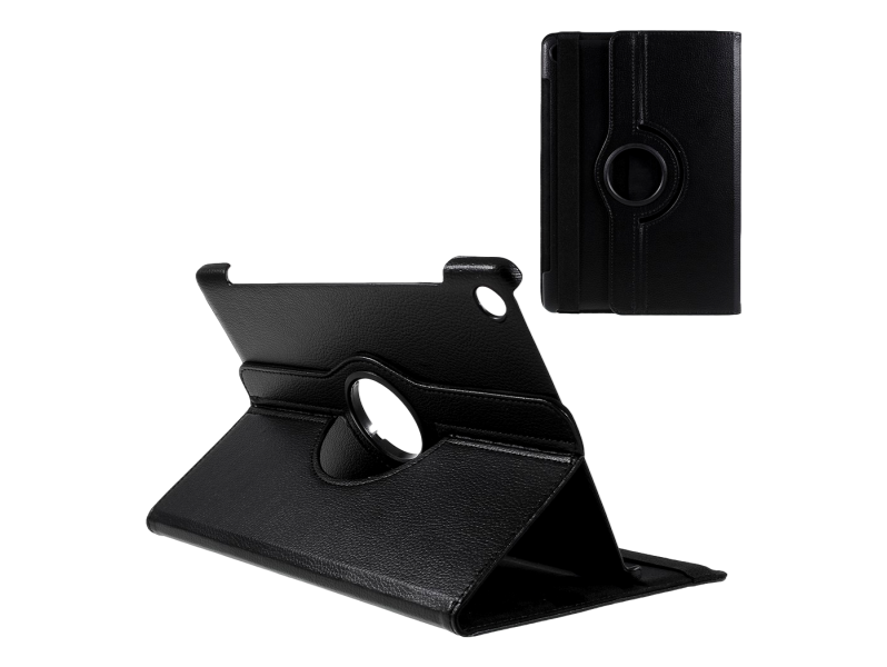 Brechin 360 graders flipcover i PU læder til Huawei MediaPad M5 10 & 10 Pro-Sort
