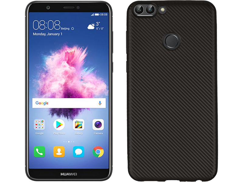 Carbon Fiber Tpu Cover Til Huawei P Smart