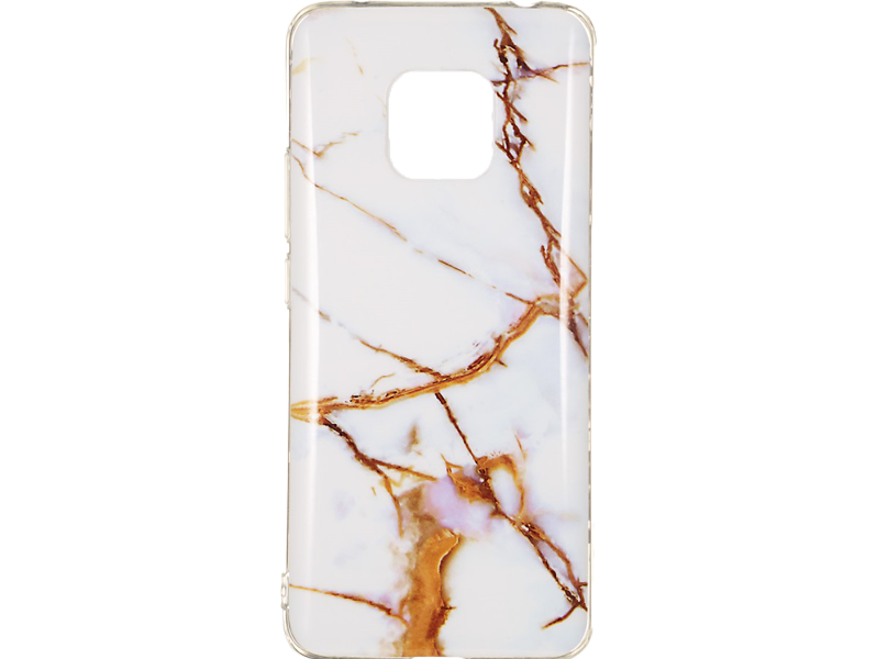 Marmor Tpu Cover Til Huawei Mate 20 Pro-Hvid Huawei Mate 20 Pro