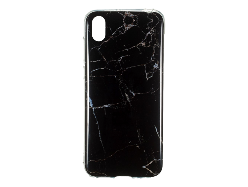 Marble TPU Cover til Huawei Y5 (2019)-Sort
