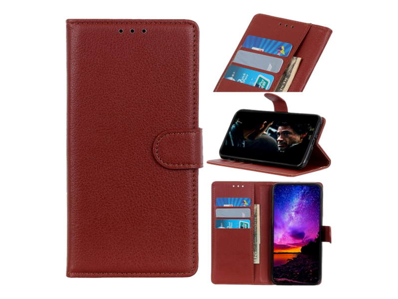 Graviera Flip Cover til Huawei P Smart Pro (2019)-Brun