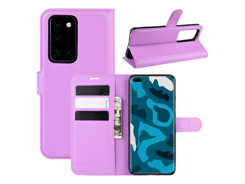 Graviera Flip Cover til Huawei P40 Pro-Lilla