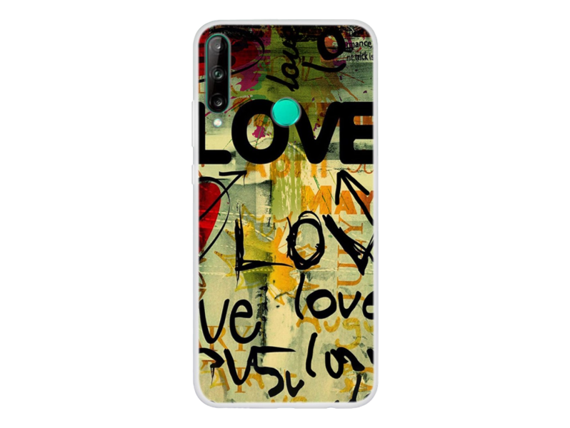 4: Graffiti TPU Cover til Huawei P40 Lite E