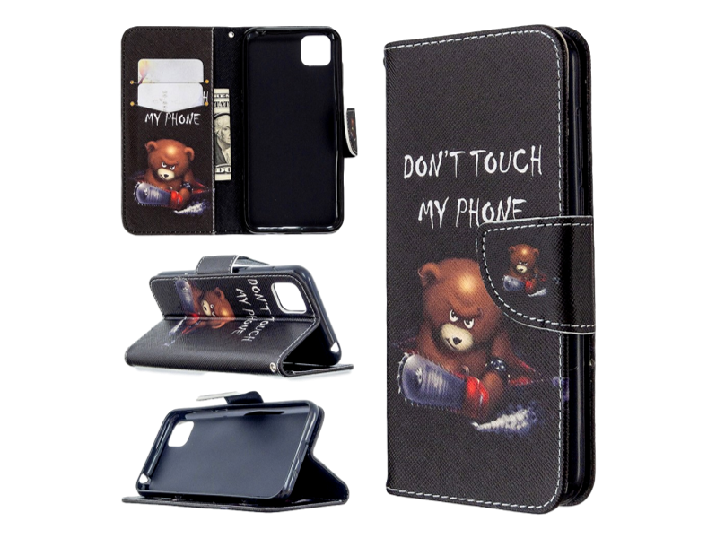 Angry Bear Flip Cover til Huawei Y5p