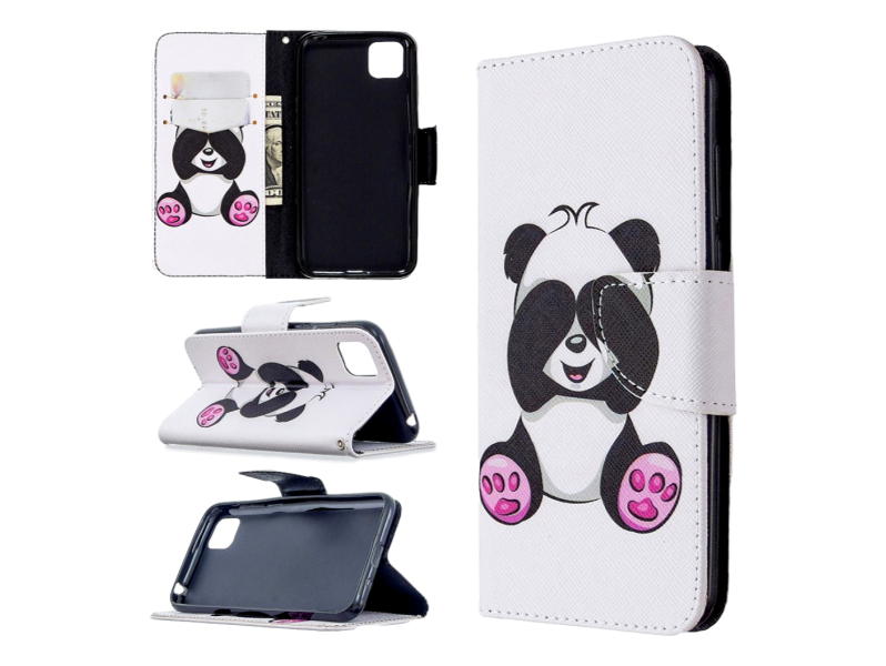 Panda Flip Cover til Huawei Y5p