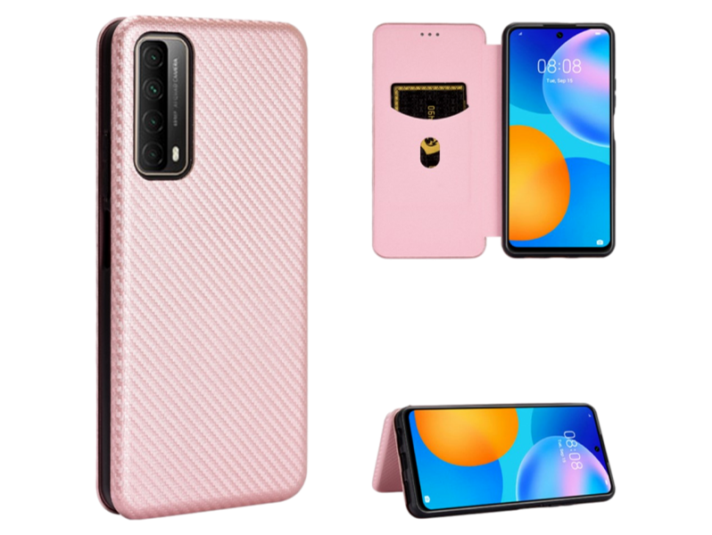 Carbon Flip Cover til Huawei P Smart (2021)