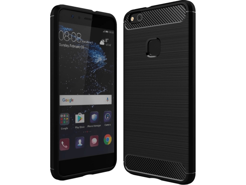 Kabos TPU cover til Huawei P10 Lite Sort