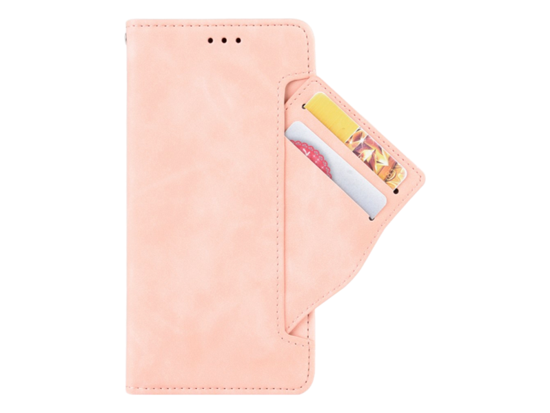 Kortholder Flip Cover til Motorola One Hyper-Pink