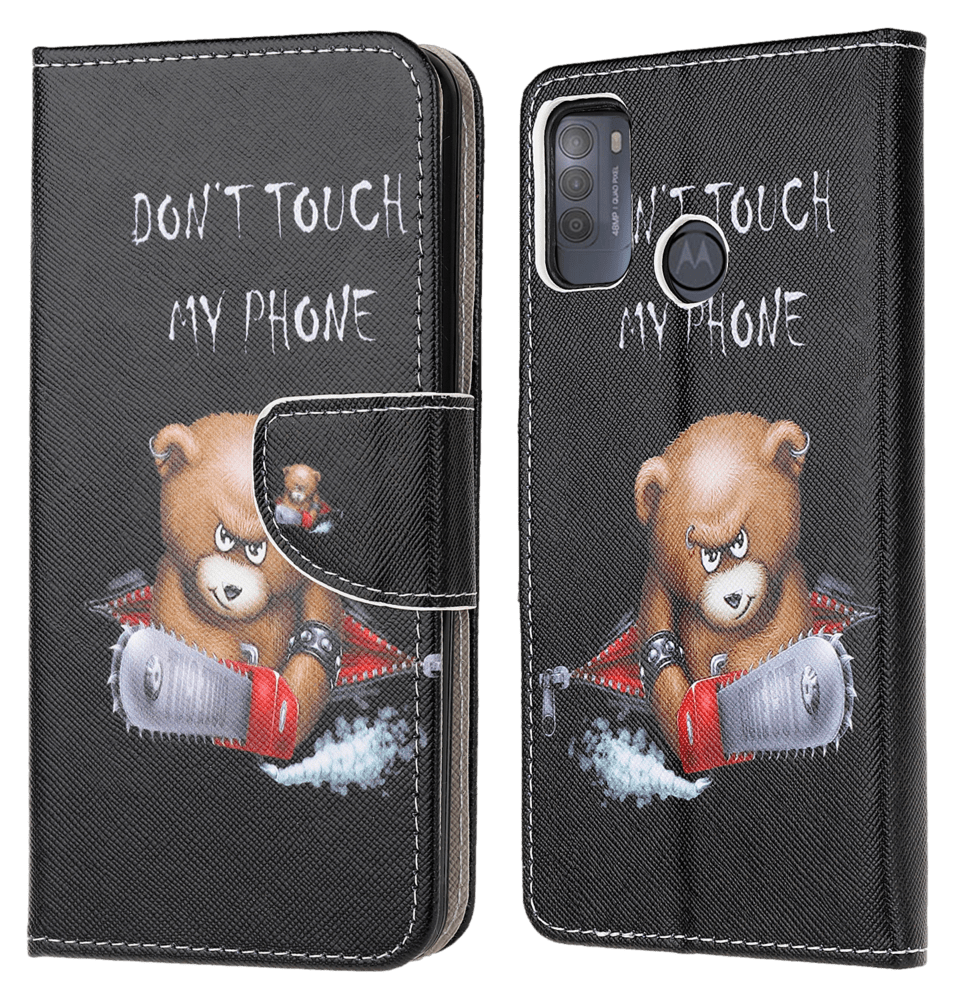 Angry Bear Flip Cover til Motorola Moto G50