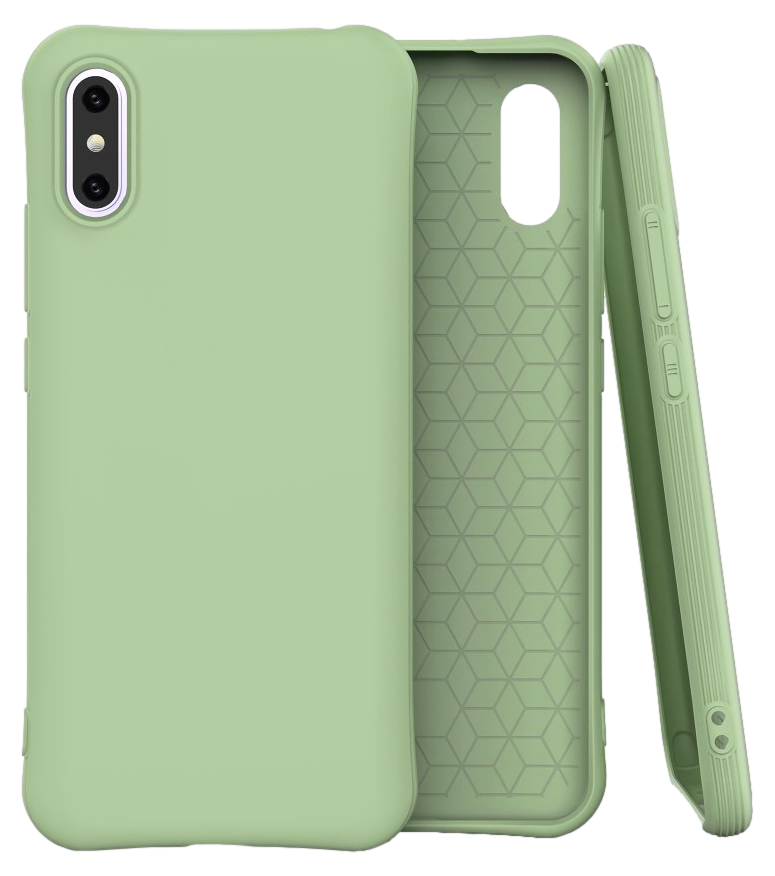 Soft Matte TPU Cover til Xiaomi Redmi 9A-Grøn
