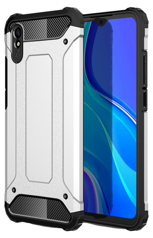 Armor Cover til Xiaomi Redmi 9A-Sølv