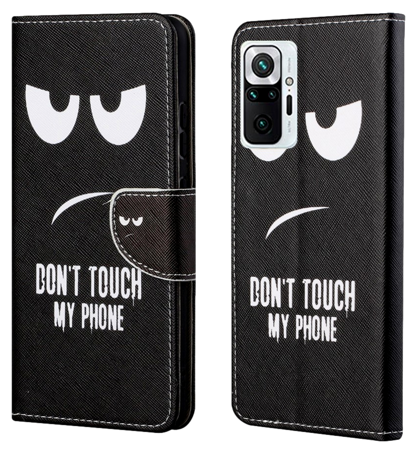 Dont Touch My Phone Flip Cover til Xiaomi Redmi Note 10 Pro