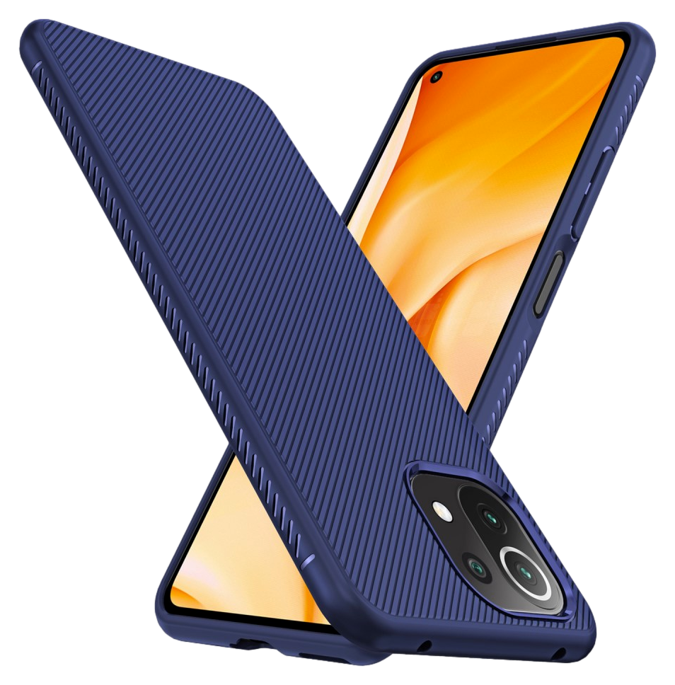 Twill TPU Cover til Xiaomi Mi 11 Lite-Blå