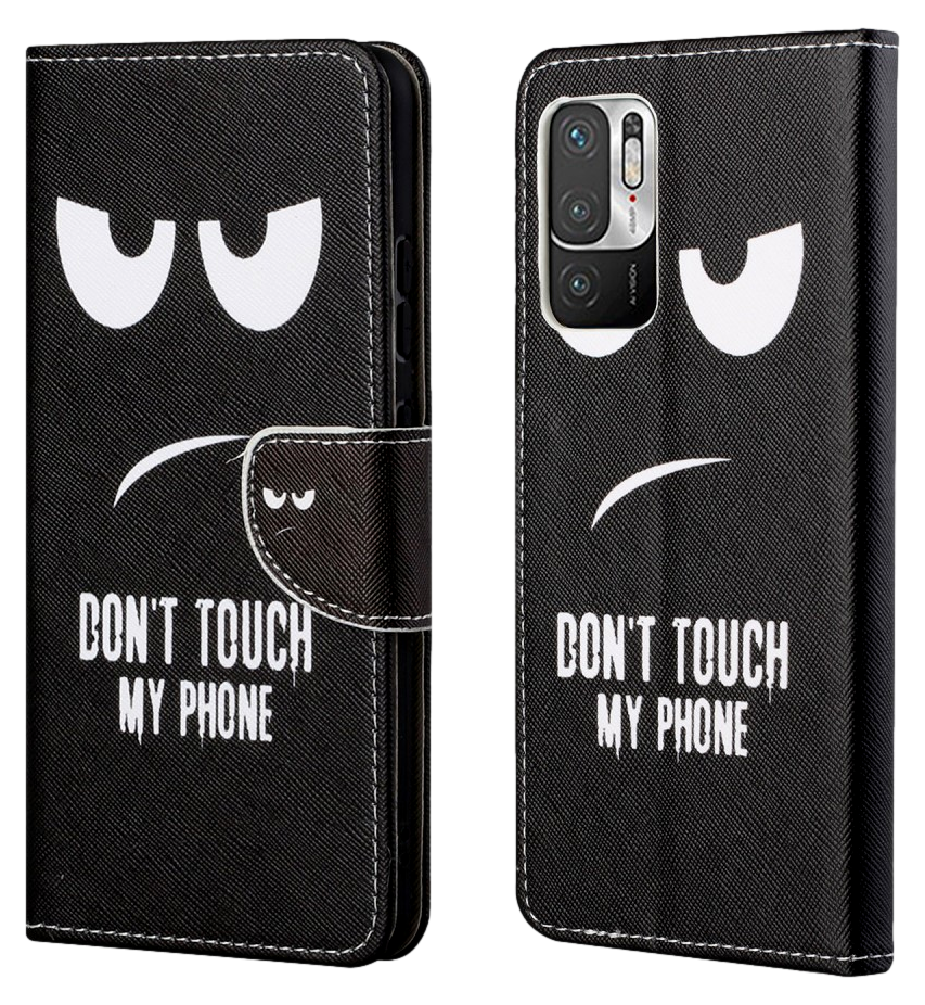 Dont Touch My Phone Flip Cover til Xiaomi Redmi Note 10