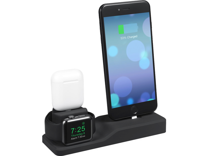 Evermart Silicone Holder Til Apple Watch, Airpods & Smartphone Airpods Tilbehør