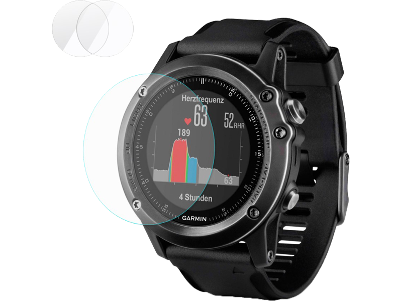 Hærdet Beskyttelsesglas til Garmin Fenix 3 / 3 HR & Tactix Bravo/Charlie