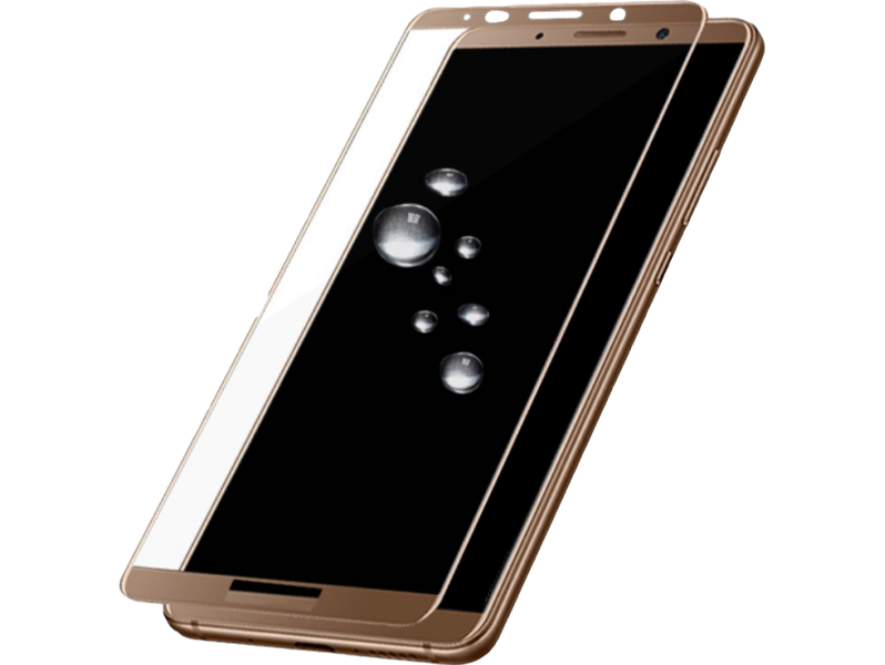 Buet Hærdet Beskyttelsesglas Til Huawei Mate 10 Pro-Guld Huawei Mate 10 Pro