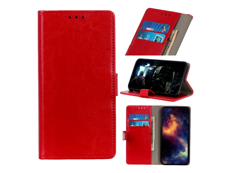 Graviera Flip Cover til OnePlus 8 Pro-Rød