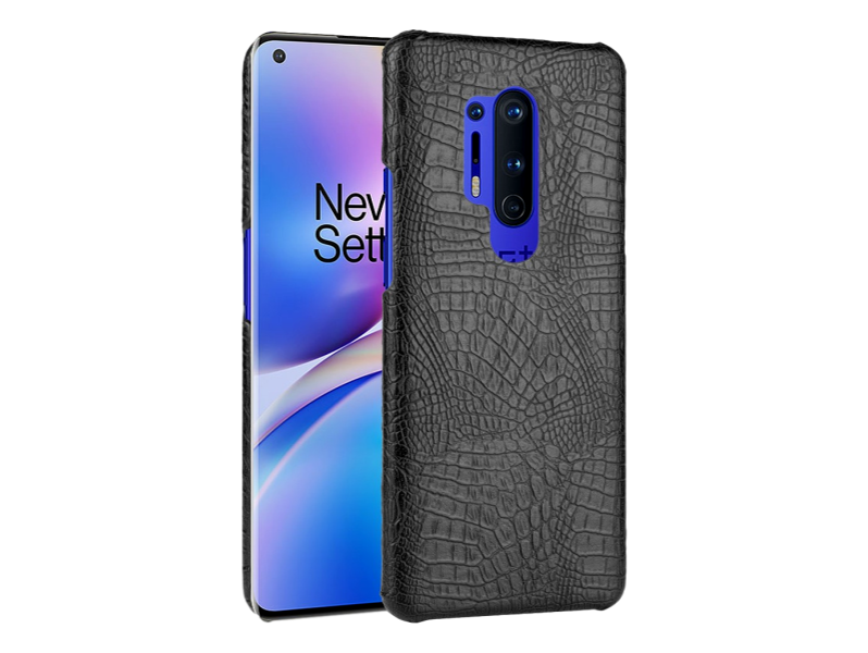 Crocodile Cover til OnePlus 8 Pro-Sort