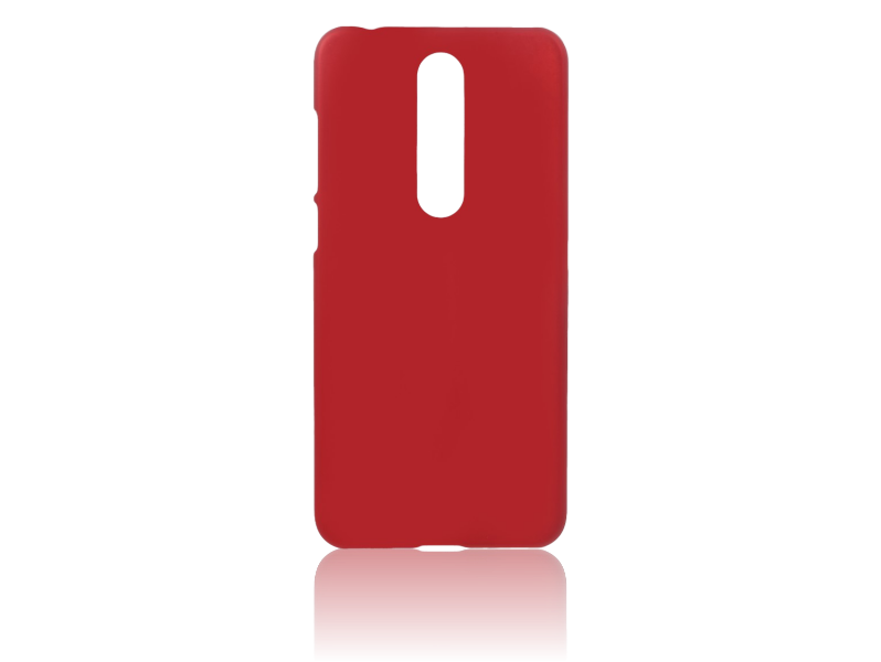 Matte TPU Cover til Nokia 5.1 Plus-Rød